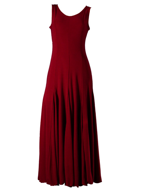 Hula Long Stretchy Dress / Wine / G1177a-hulaohana