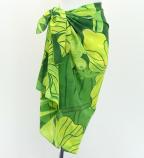 Hula Short Pareo / Hibiscus / Green / J3225-16