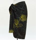 Hula Short Pareo / Lehua / Black / J3225-22