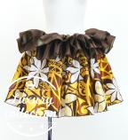 Tahitian Shantung Skirt with Tiare Print / Luxury Collection / Yellow / J3226-11