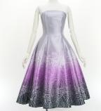 Hula Midi Dress with Monstera & Kahiko Print / Luxury Collection / J3257-2