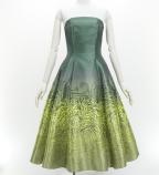 Hula Midi Dress with Monstera & Kahiko Print / Luxury Collection / J3257-7