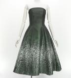 Hula Midi Dress with Monstera & Kahiko Print / Luxury Collection / J3257-8