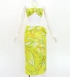 Koshibo Bra Top & Short Pareo / Ti Leaf / Yellow / J3259-23