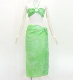 Koshibo Bra Top & Short Pareo / Lily / Green / J3259-9