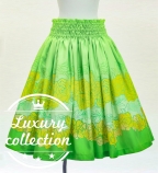 Hula Shantung Pa'u Skirt with Lokelani / Luxury Collection / J3269-4