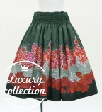 Hula Shantung Pa'u Skirt with Lokelani / Luxury Collection / J3269-8