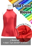 Custom American Armhole Blouse with Shantung / JC141-solid