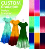 [Gradation] Custom Ruffled Collar Mermaid Dress with Shantung/ Design-Gradation / JC27-gradation-D