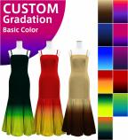 [Gradation]Custom Long Velvet Dress/ Basic Gradation / JC31-gradation-B