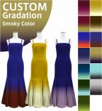 [Gradation]Custom Long Velvet Dress/ Smoky Color Gradation / JC31-gradation-S