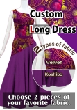 Custom One Shoulder Long Dress / JC87-mix