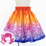 Hula Kids Shantung Pa'u Skirt with Hawaiian Flower Print / Luxury Collection / Jp173-3