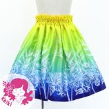 Hula Kids Shantung Pa'u Skirt with Hawaiian Flower Print / Luxury Collection / Jp173-5