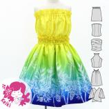 Hula Keiki Set-Up with Hawaiian Flower Print / Luxury Collection / Jp174-5