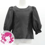Hula Kids 3/4 Sleeve Blouse with Shantung / Black / Jp208bk