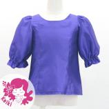 Hula Kids Elbow Sleeve Blouse with Shantung / Royal Blue / Jp209rbl