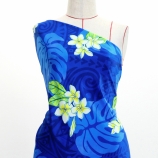 Hula Fabric / Kahiko & Plumeria / JKH-686-BL