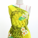 Hula Fabric / Kahiko & Plumeria / JKH-686-YE