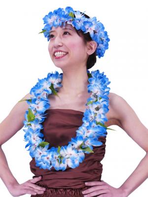 Hula Lei / Pulumeria / Blue / J111bl