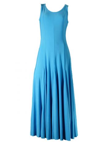 Hula Long Stretchy Dress / Blue / G1176a