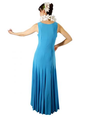 Hula Long Stretchy Dress / Blue / G1176a