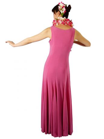Hula Long Stretchy Dress / Pink / G1178a