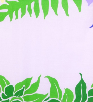 Hula Pa'u Skirt with Lily & Plumeria Print / Lavender / J1648
