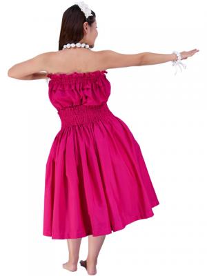 Hula Tube Top Blouse / Deep Rose / G1662dr