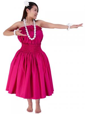 Hula Tube Top Blouse / Deep Rose / G1662dr