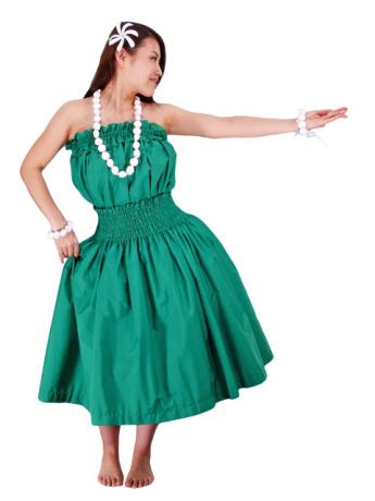 Hula Tube Top Blouse / Green / G1662g