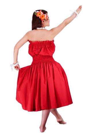 Hula Tube Top Blouse / Red / G1662r