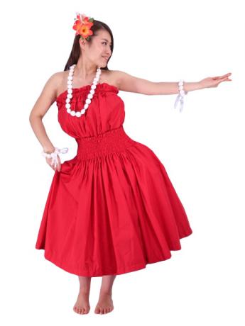 Hula Tube Top Blouse / Red / G1662r