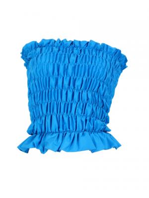 Hula Shirring Tube Top & Pa'u Skirt Set-Up / Blue / G1670bl