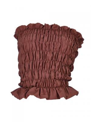 Hula Shirring Tube Top & Pa'u Skirt Set-Up / Brown / G1670br