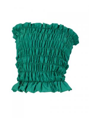 Hula Shirring Tube Top & Pa'u Skirt Set-Up / Green / G1670g