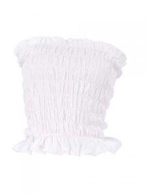 Hula Shirring Tube Top & Pa'u Skirt Set-Up / White / G1670w