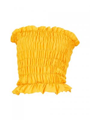 Hula Shirring Tube Top & Pa'u Skirt Set-Up / Yellow / G1670y