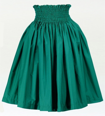 Hula Puff Sleeve Blouse & Pa'u Skirt Set-Up / Green / G1669g