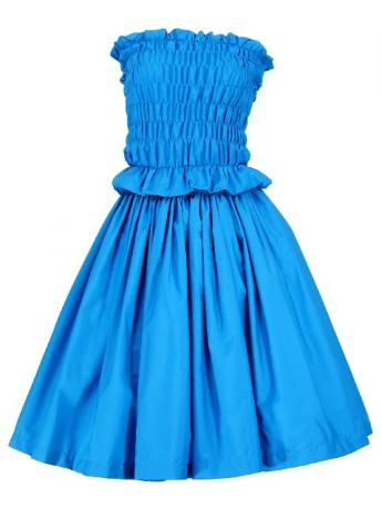 Hula Shirring Tube Top & Pa'u Skirt Set-Up / Blue / G1670bl