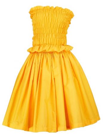 Hula Shirring Tube Top & Pa'u Skirt Set-Up / Yellow / G1670y