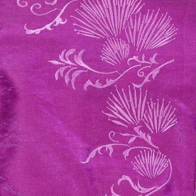 Strapless Shantung Dress with Lehua Embroidery / Purple / G1774p