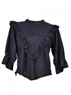 Hula Lace Blouse / Black / J1833