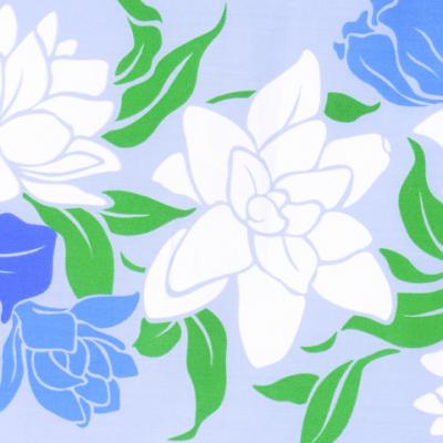 Tahitian Skirt with Flower Print / Blue / G1839