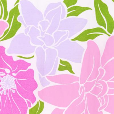 Tahitian Skirt with Flower Print / Pink / G1840