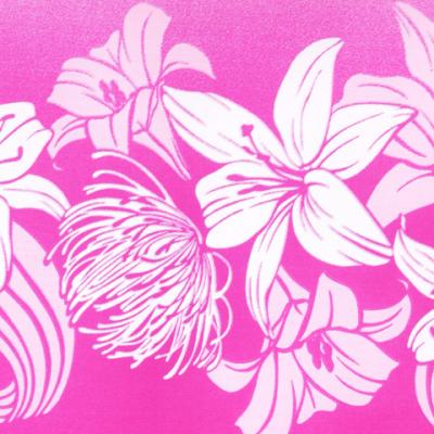 Tahitian Skirt with Lily & Lehua Print / Pink / G1856