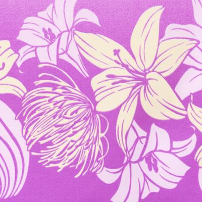 Tahitian Skirt with Lily & Lehua Print / Purple / G1857