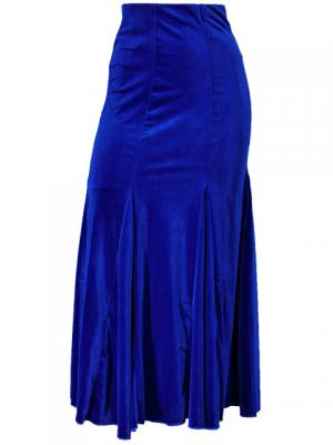 Hula Blouse & Skirt Set-Up with Velvet / Royal Blue / G1906rba