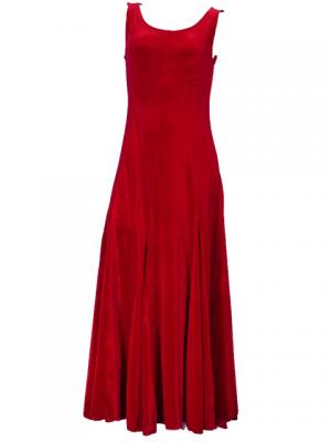 Hula Long Dress with Velvet / Red / G1911a