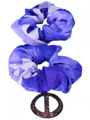 Pareo-like-Skirt with Gradation Plumeria Print / Purple / G1914p